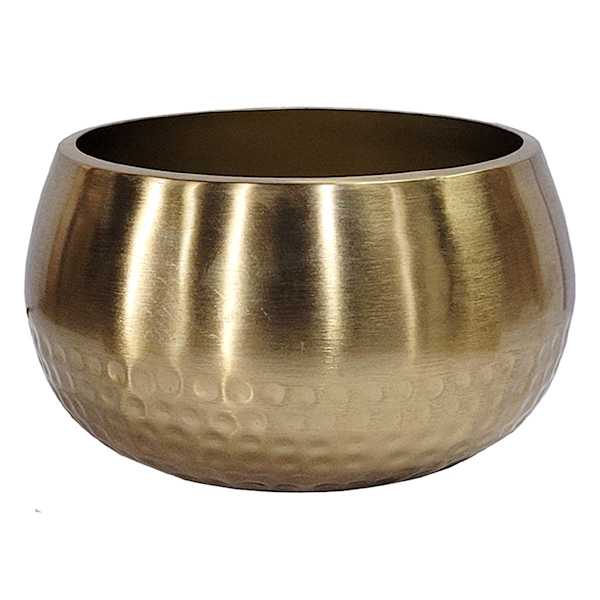 at home Gold Metal Bowl 9x5