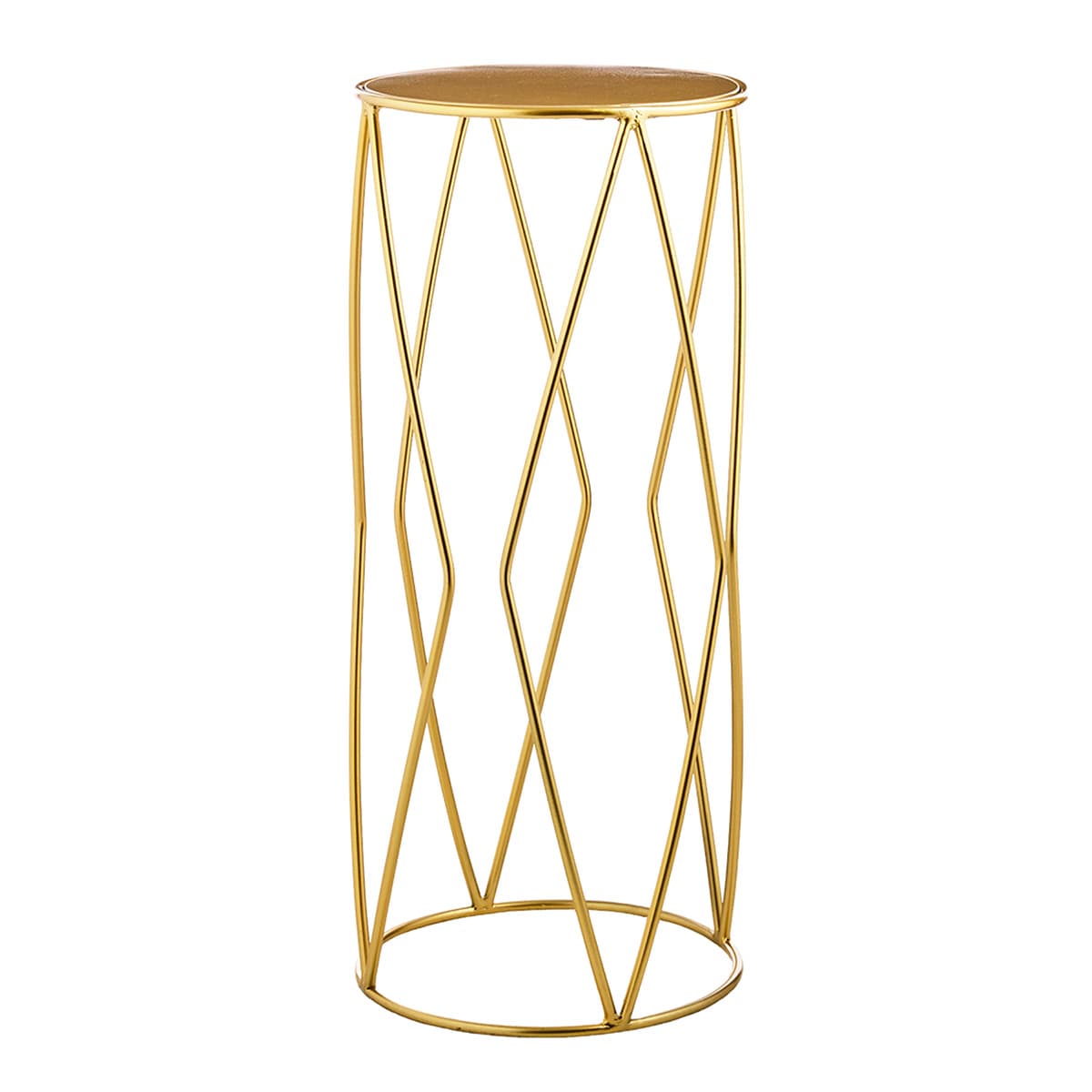 At Home Gold Metal Plant Stand Large