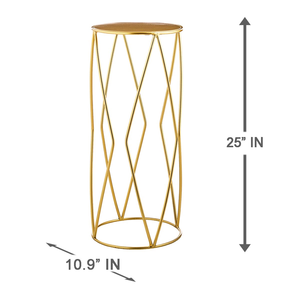 At Home Gold Metal Plant Stand Large