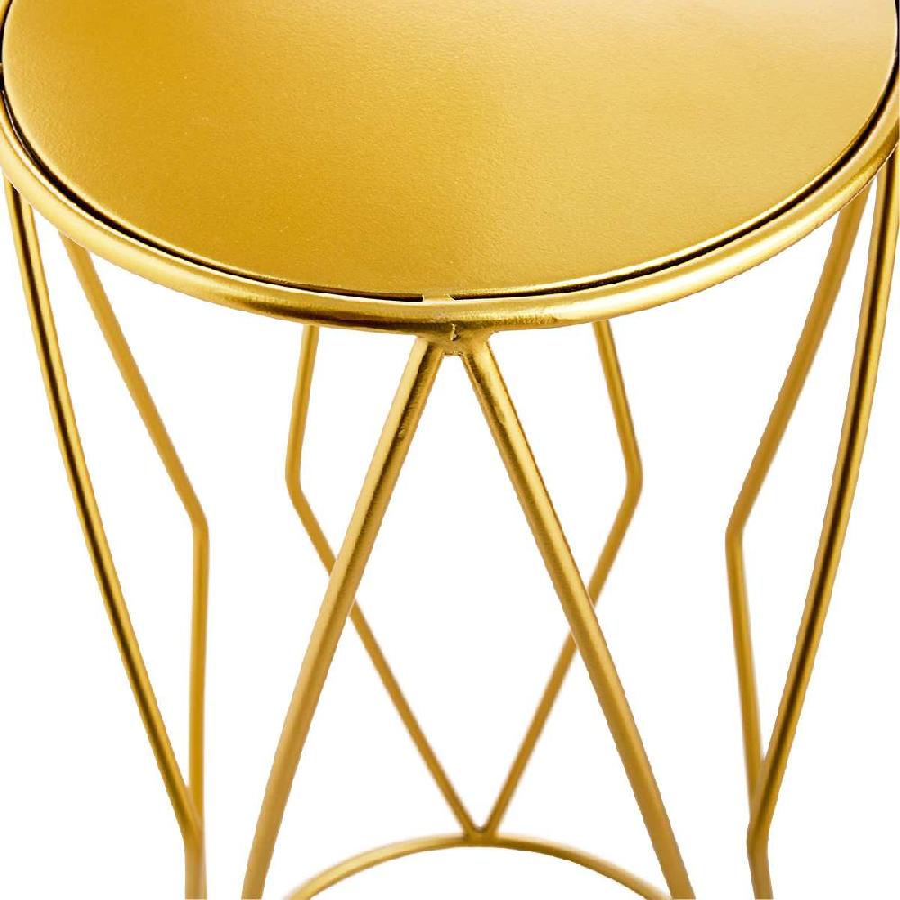 At Home Gold Metal Plant Stand Large