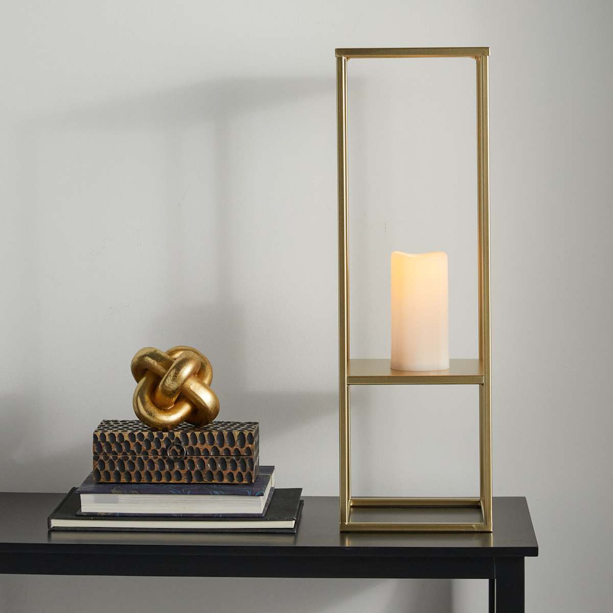 At Home Gold Metal Riser 23"