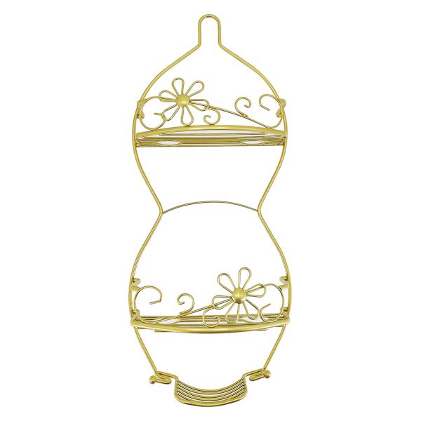 at home Gold Petals Max Shower Caddy