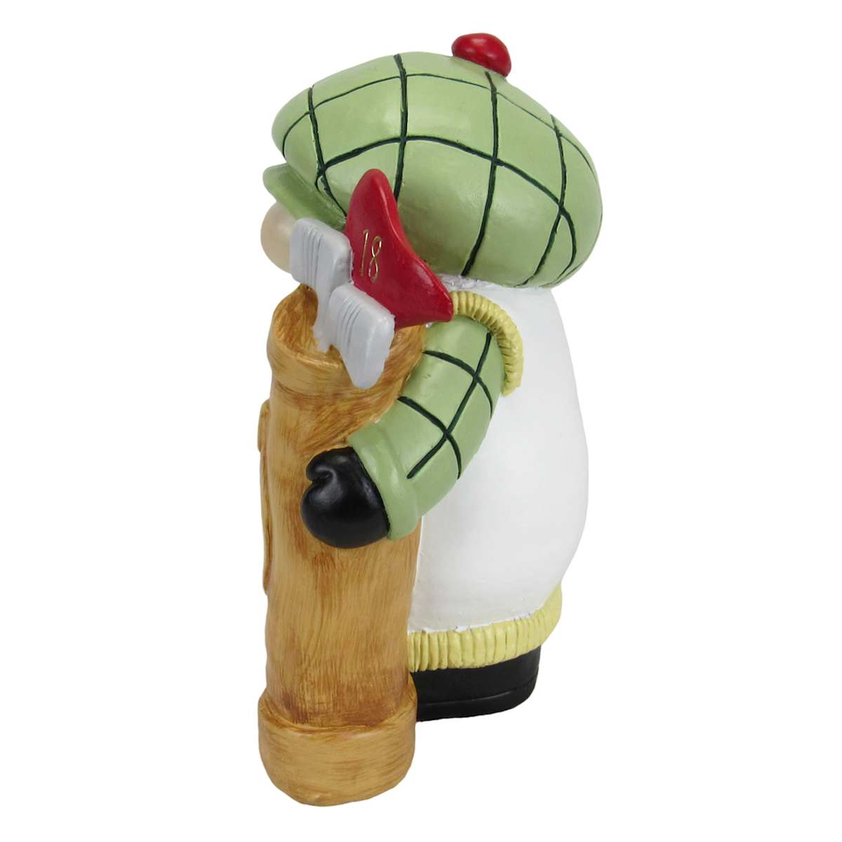At Home Golfer Gnome Outdoor Garden Statue 8"