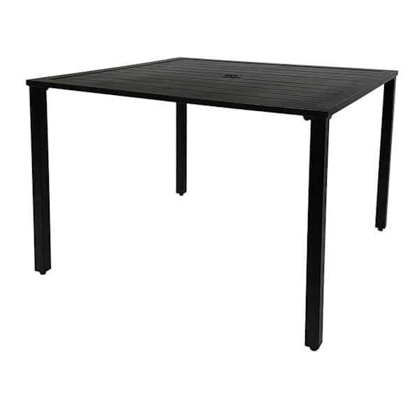 at home Grammercy Square Patio Dining Table Black