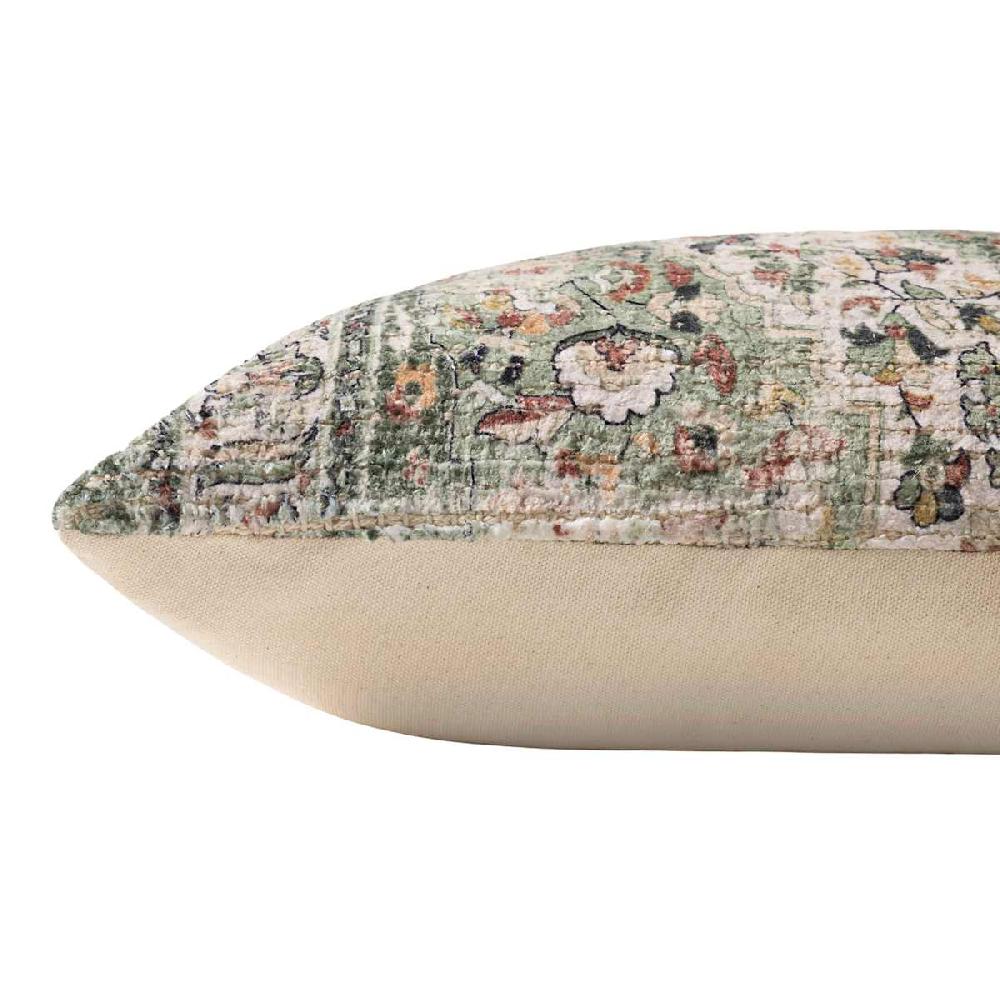 At Home Green Printed Throw Pillow 14x20