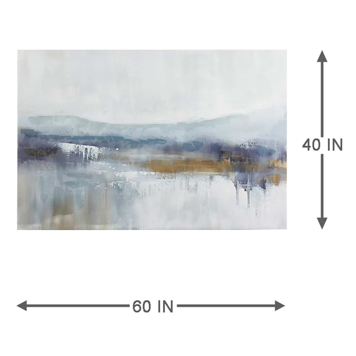 At Home Grey & Black Abstract Canvas Wall Art 60x40