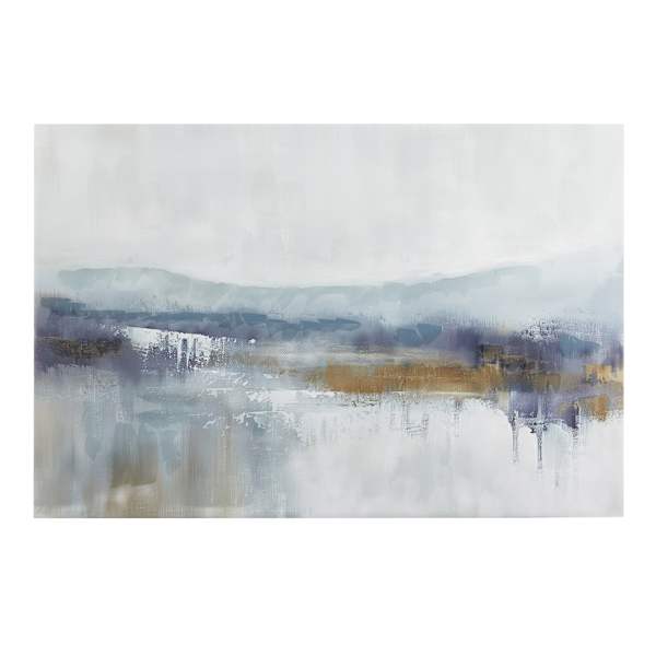 at home Grey & Black Abstract Canvas Wall Art 60x40