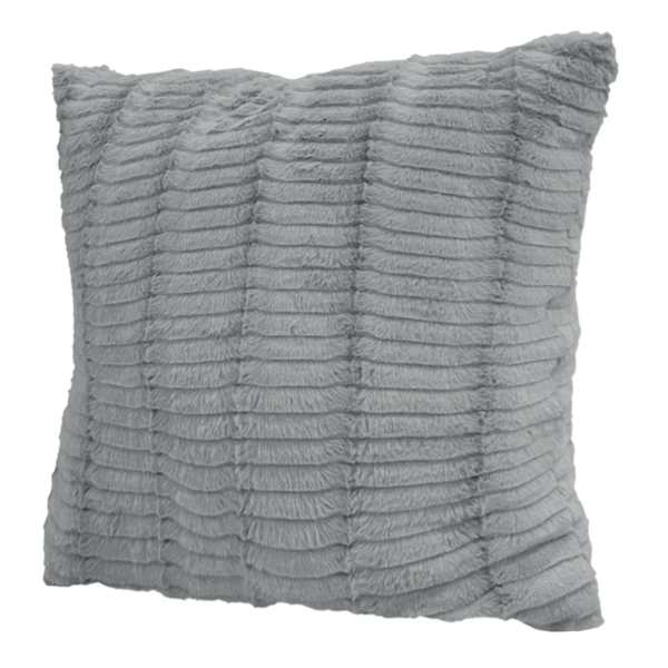 at home Grey Lash Throw Pillow 24"