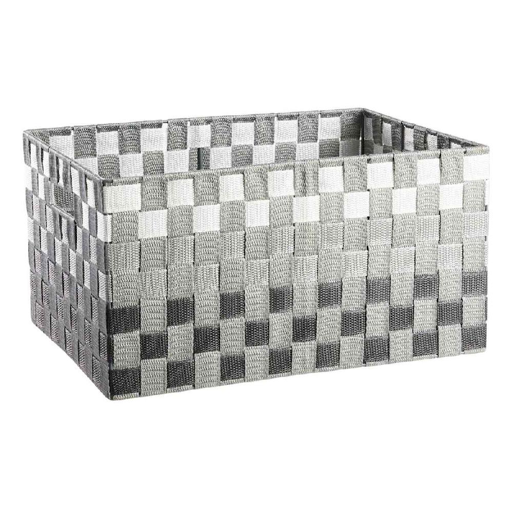 At Home Grey Ombre Storage Basket Large