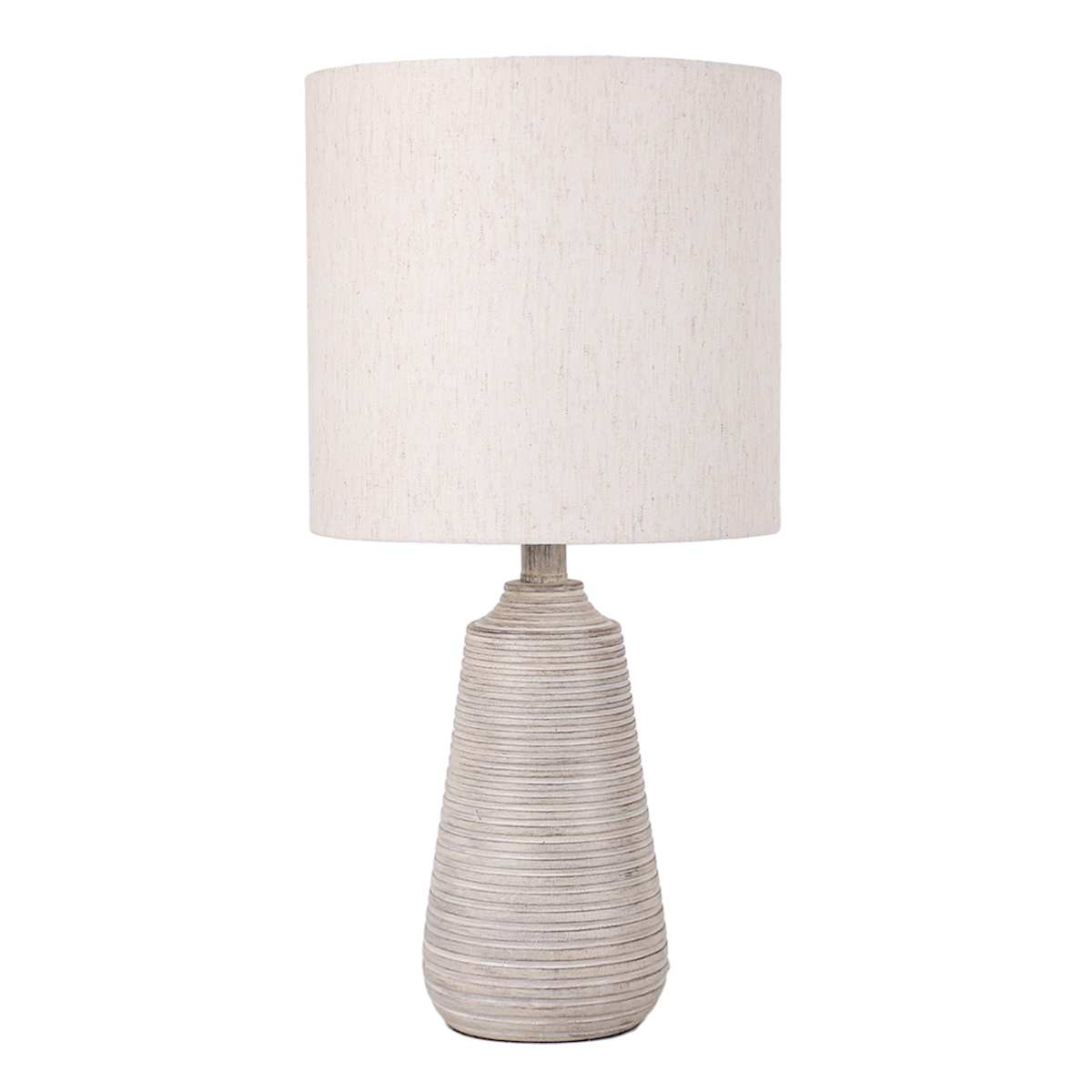 At Home Grey Small Table Lamp With Shade 21.5"