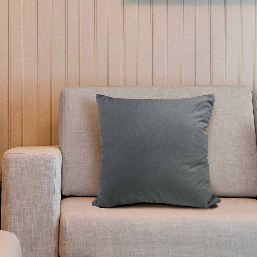 At Home Grey Throw Pillow 18"