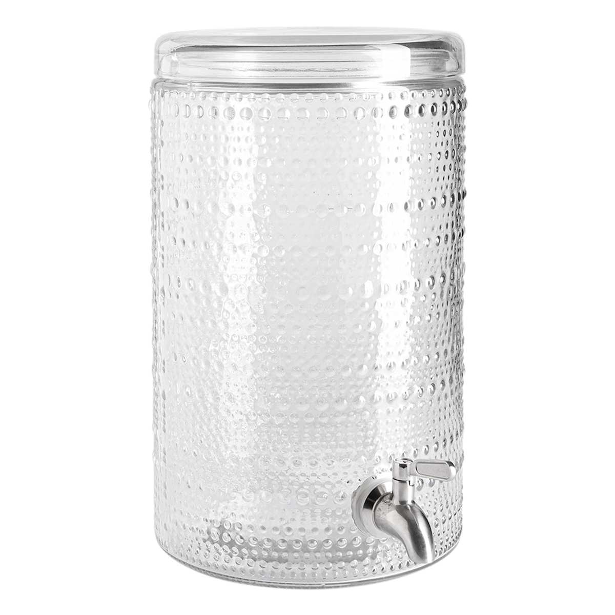 At Home Halo 2-Gallon Clear Beverage Dispenser