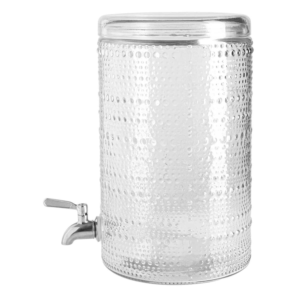 At Home Halo 2-Gallon Clear Beverage Dispenser