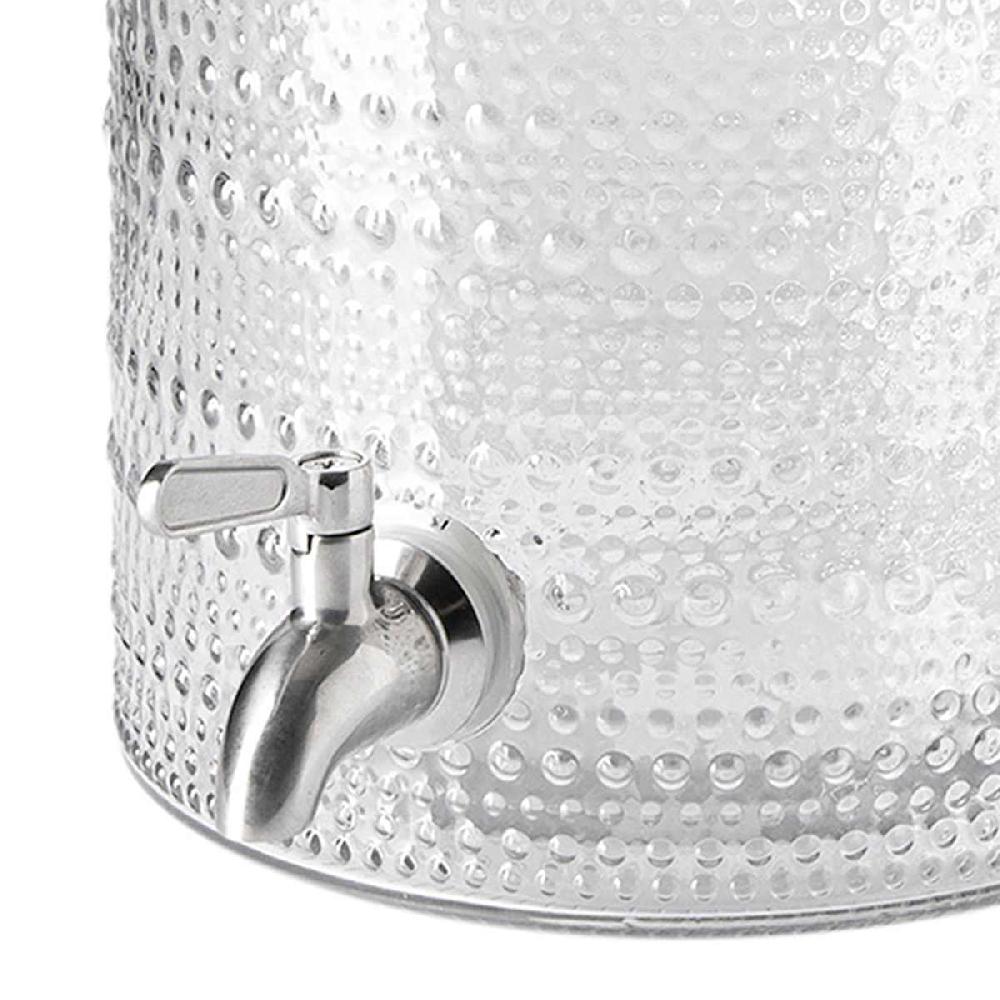 At Home Halo 2-Gallon Clear Beverage Dispenser