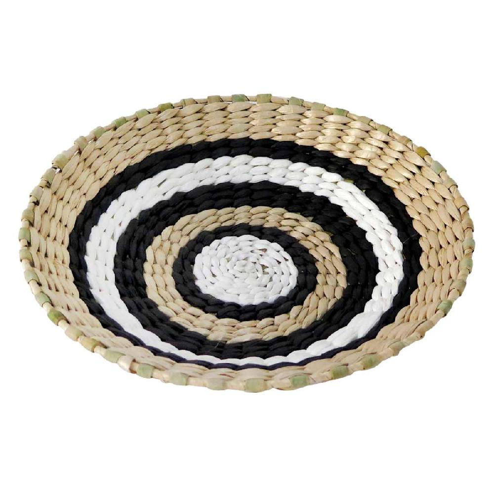At Home Handwoven Round Wall Basket 12"