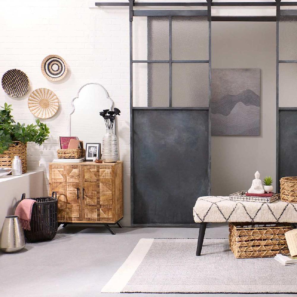 At Home Handwoven Round Wall Basket 12"