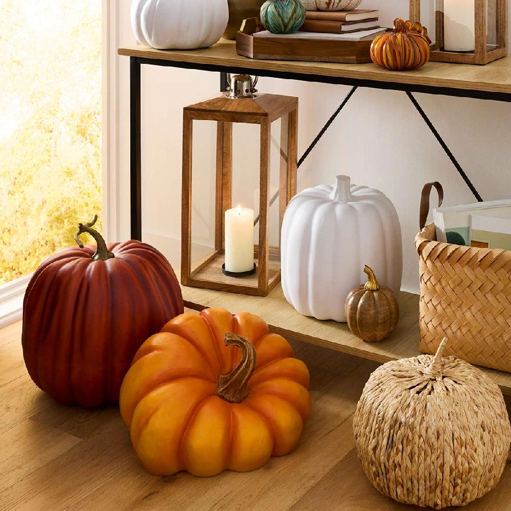 At Home Honeybloom Natural Wood Lantern 22"