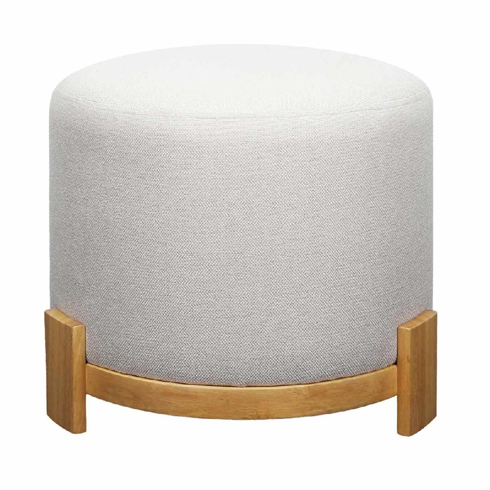 At Home Huck Ottoman Taupe