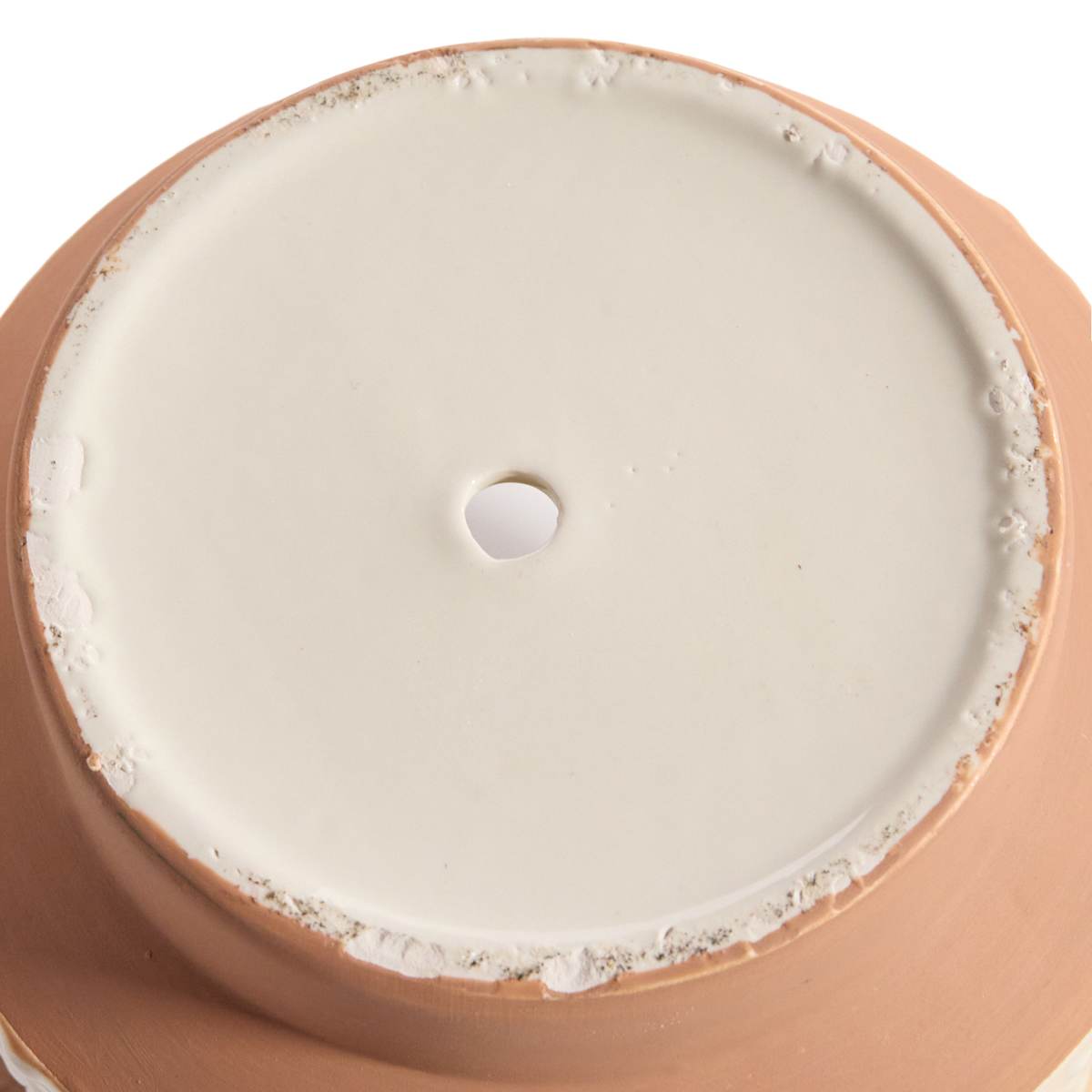 At Home Indoor Cassia White Flower Planter 7"