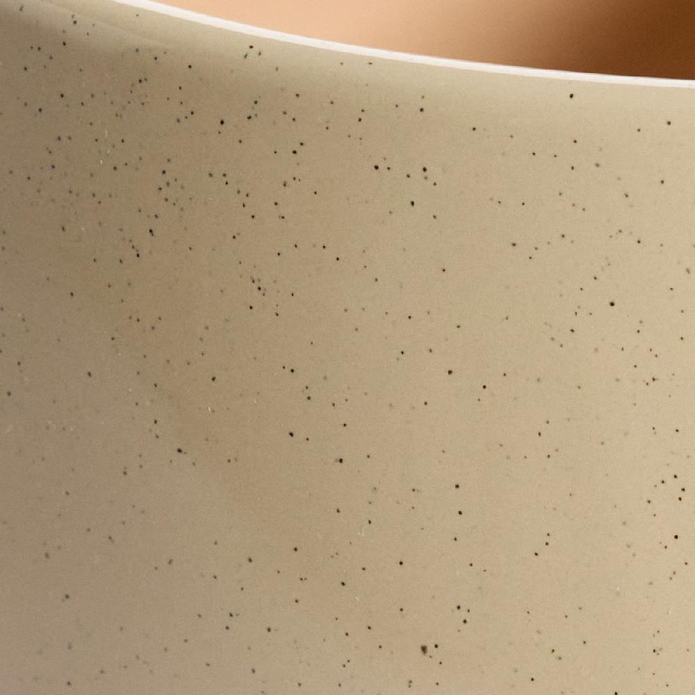 At Home Indoor Ivy Beige Ceramic Planter Large