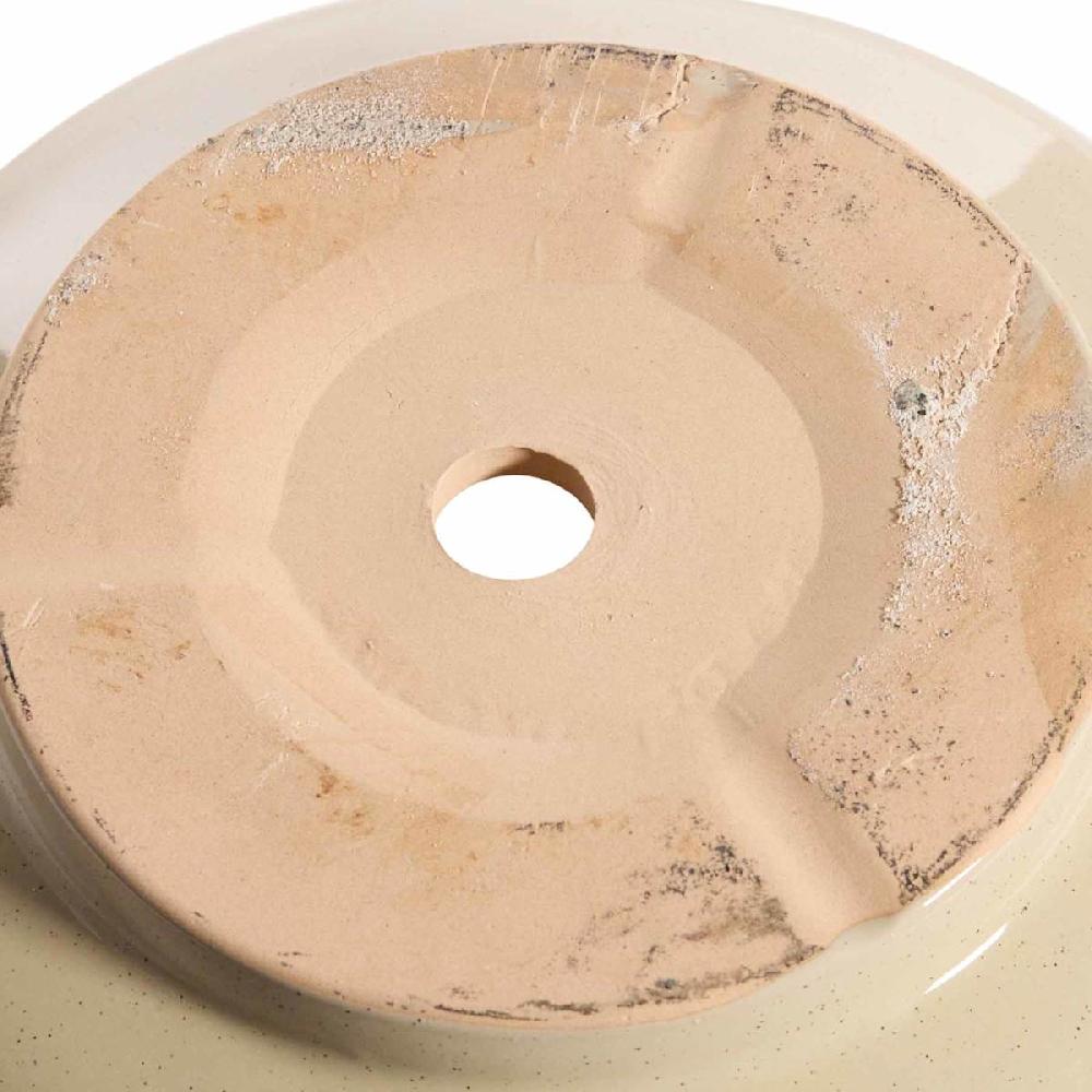 At Home Indoor Ivy Beige Ceramic Planter Large