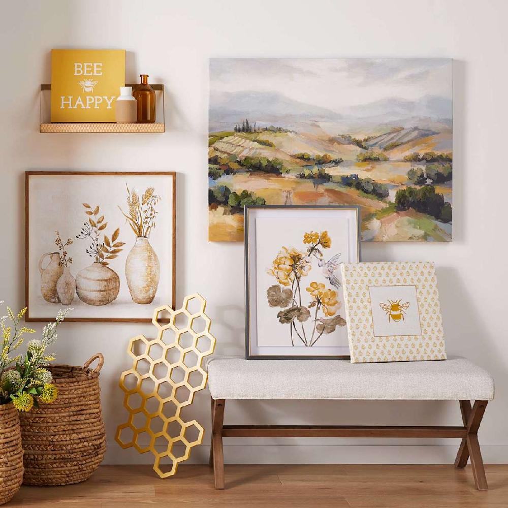 At Home Jordan Chenille Bench Ivory