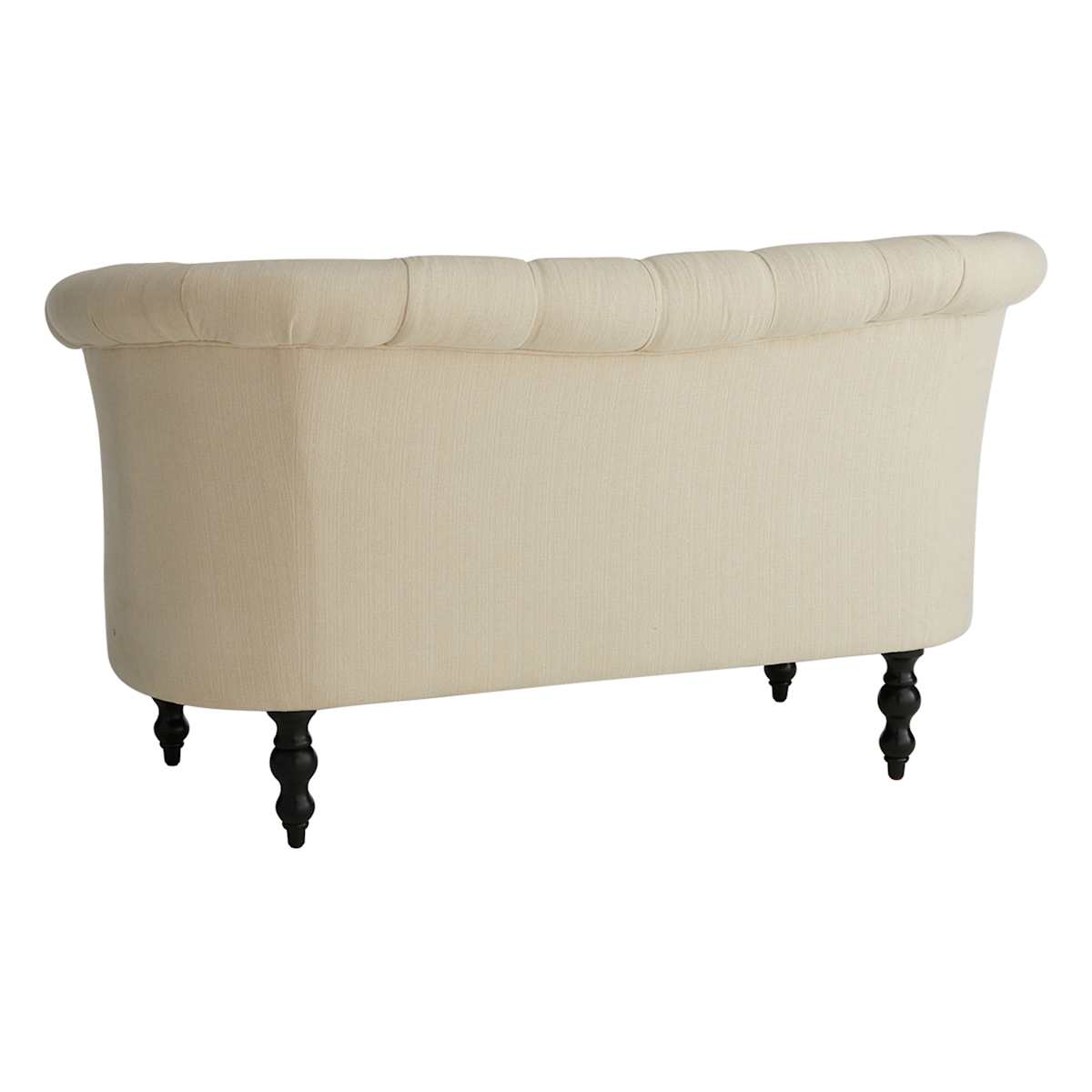 At Home Juliette Tufted Back Loveseat Ivory