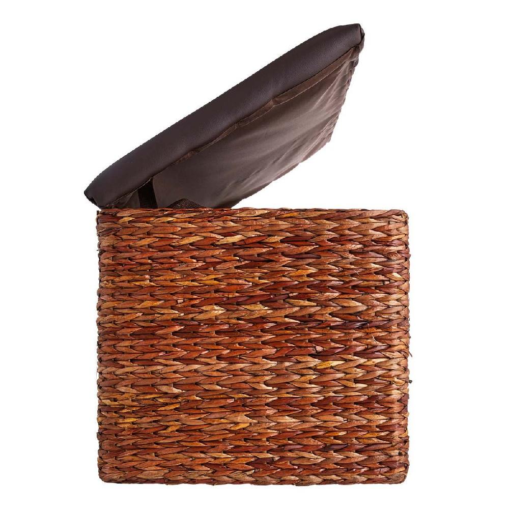 At Home Jute Natural Brown Storage Trunk Large