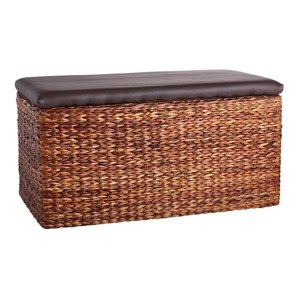 at home Jute Natural Brown Storage Trunk Large