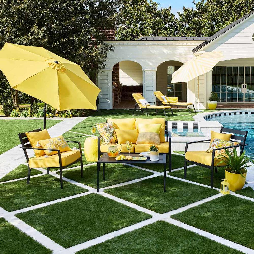 At Home Lemon Outdoor Garden Statue 18"