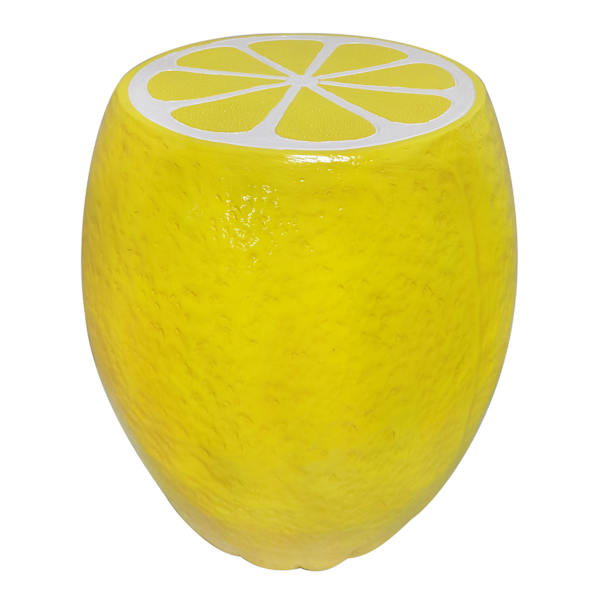 at home Lemon Outdoor Garden Statue 18"