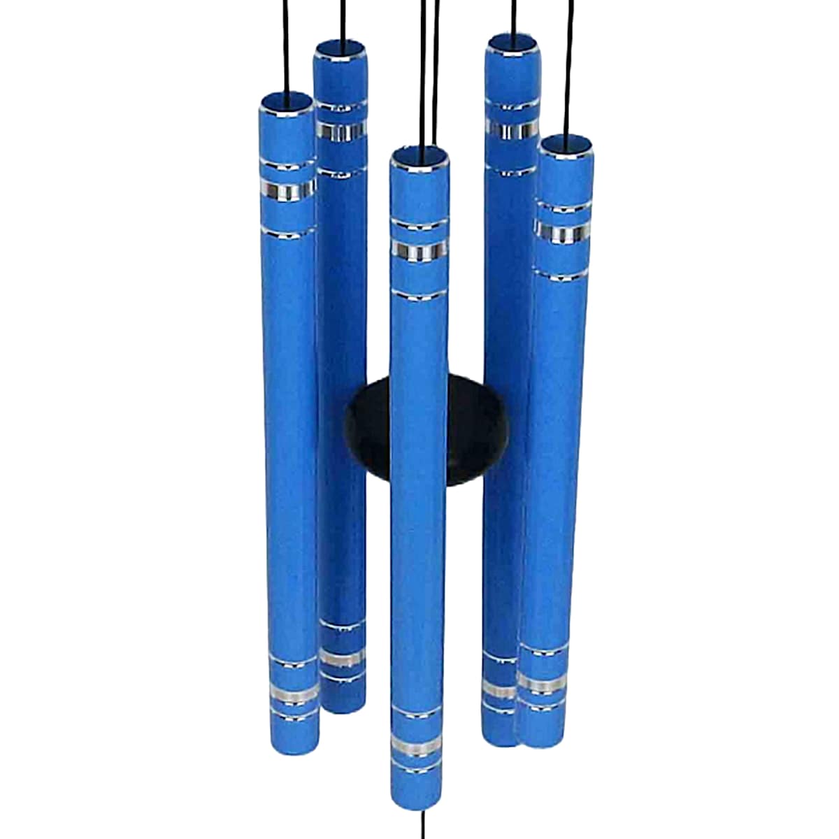 At Home Light Blue Metal Wind Chime 28"