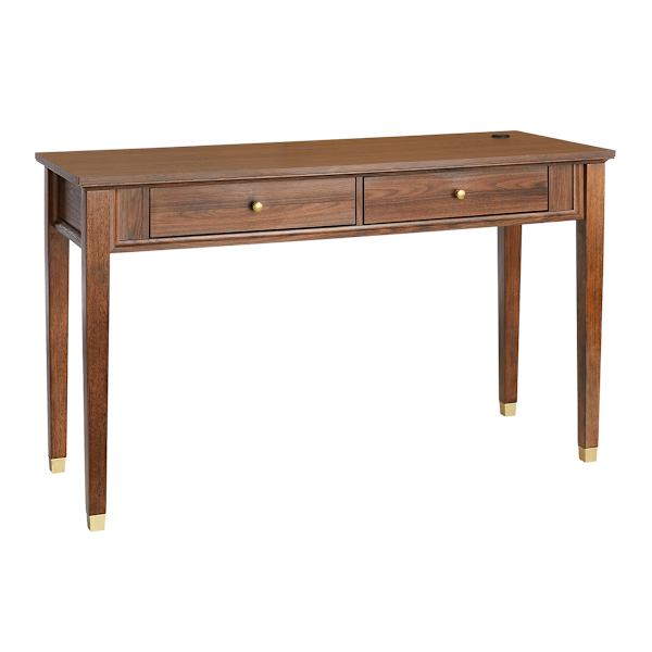 at home Lorraine Desk Walnut Finish