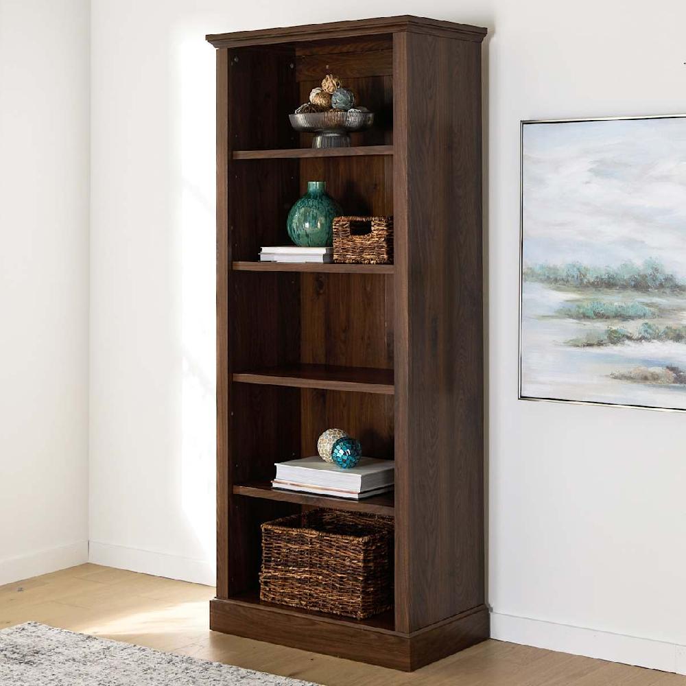 At Home Lorraine Wooden Shelf Walnut Finish