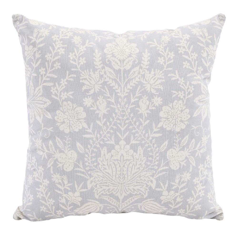 At Home Lotus Floral Print Throw Pillow 18"