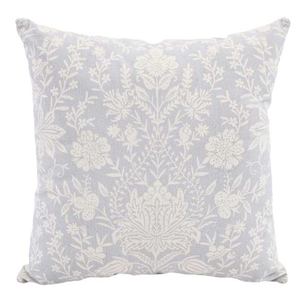 at home Lotus Floral Print Throw Pillow 18"