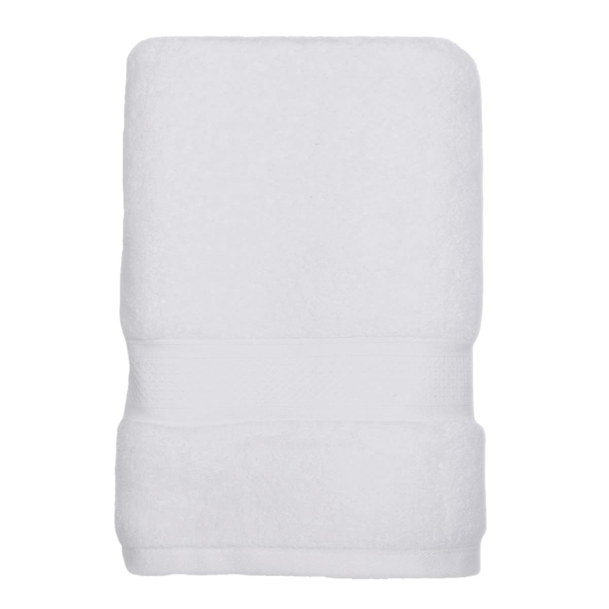 At Home Luxury White Bath Towel 30x56