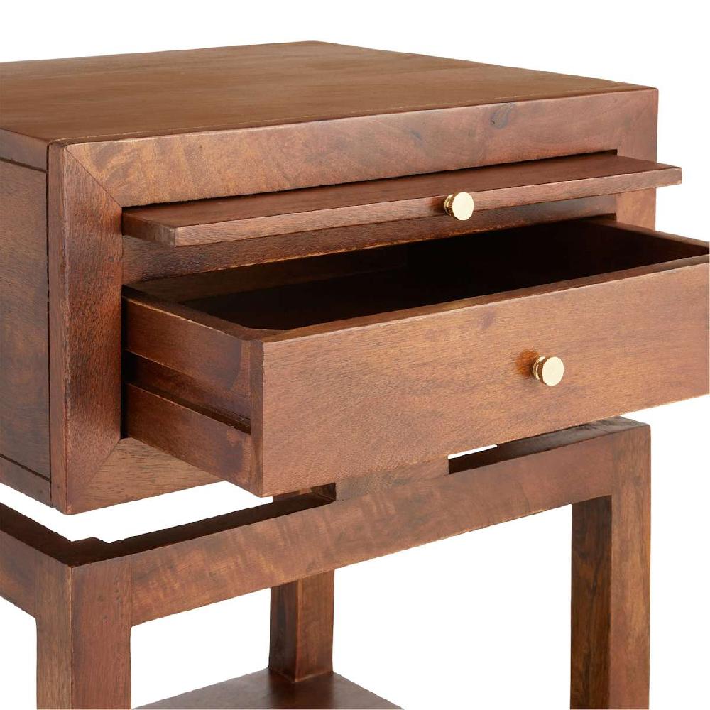 At Home Maddison Brown Accent Table