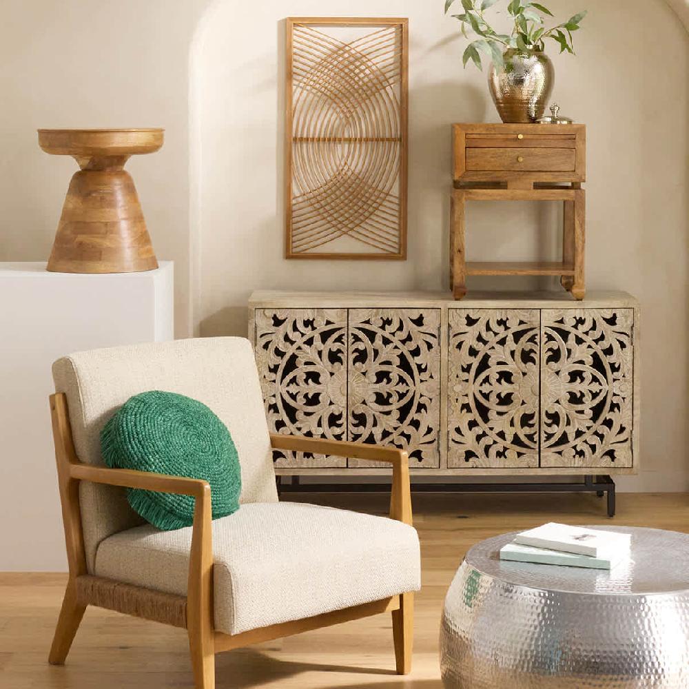 At Home Maddison Brown Accent Table