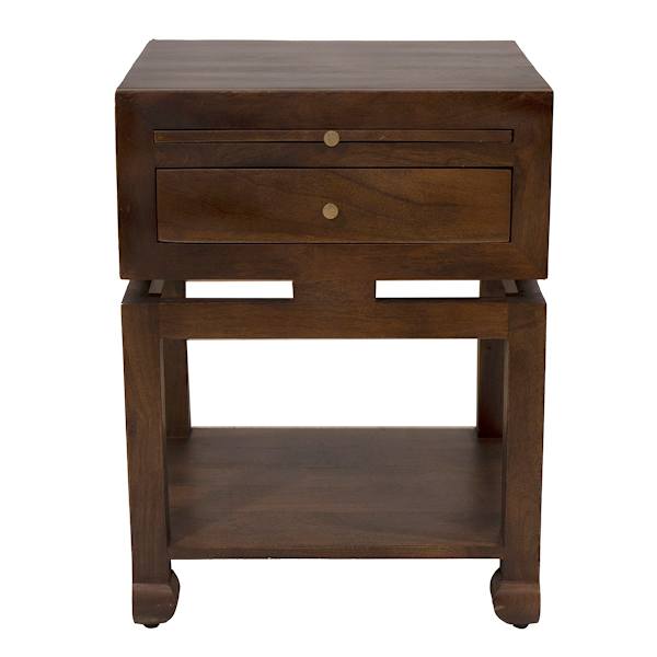 at home Maddison Brown Accent Table