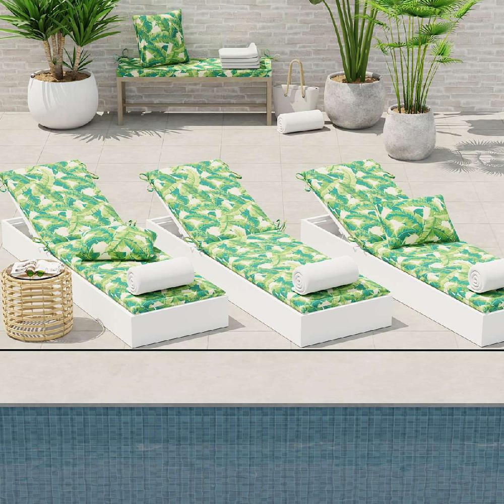 At Home Marconi Leaf Outdoor Chaise Lounge Cushion