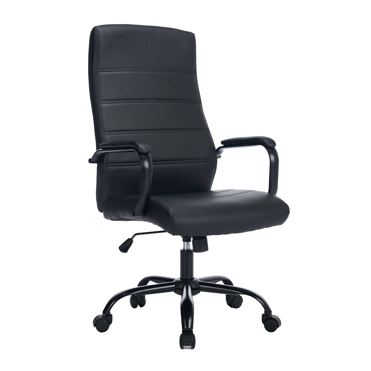 At Home Matthew Faux Leather Office Chair Black