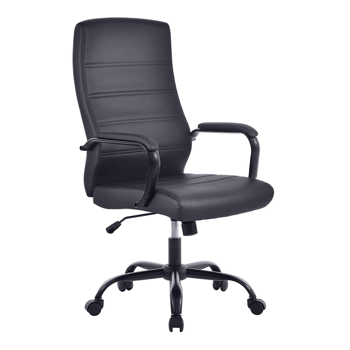 At Home Matthew Faux Leather Office Chair Black
