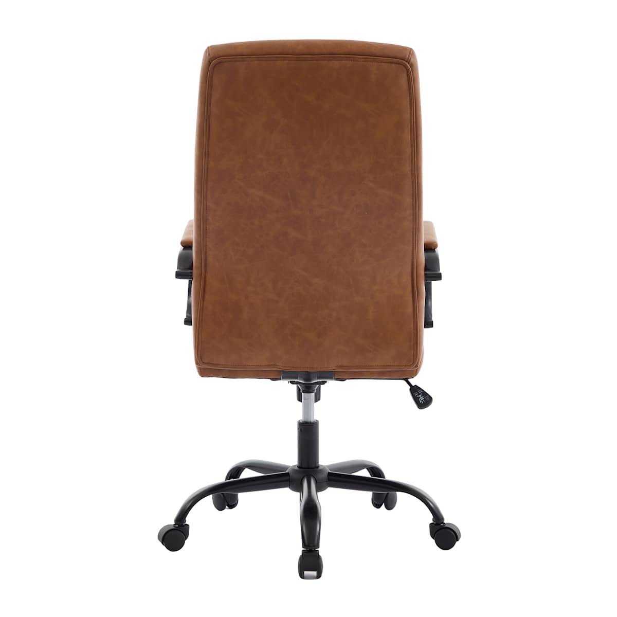 At Home Matthew Faux Leather Office Chair Cognac