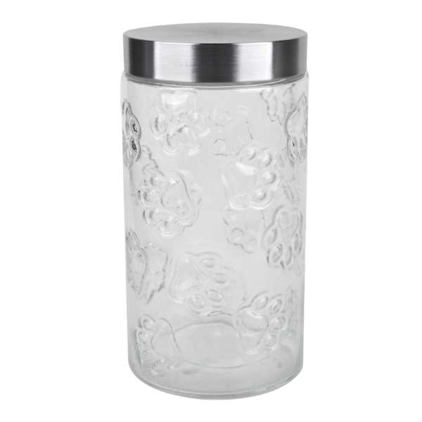 at home Maxwell Clear Glass Pet Canister Large