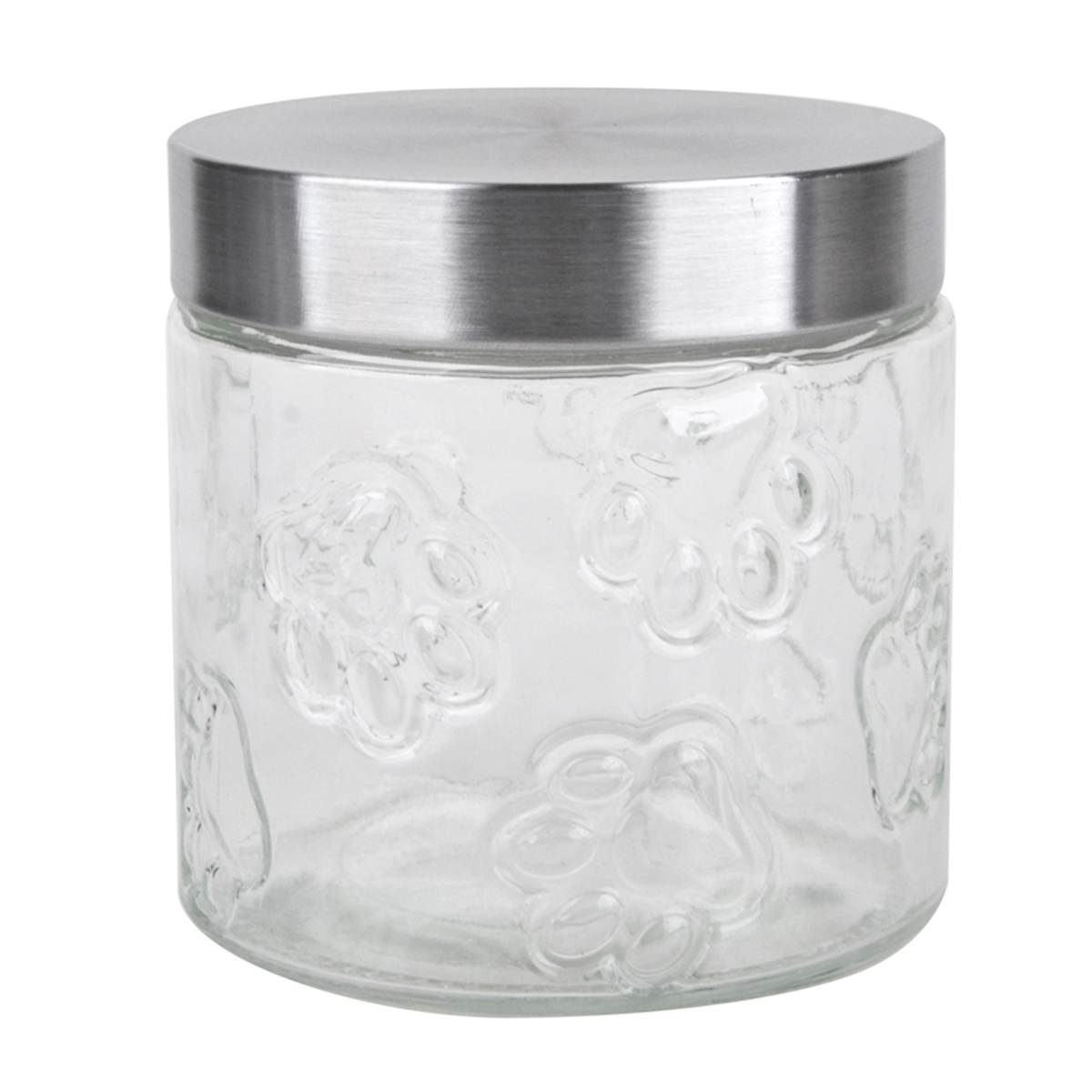 At Home Maxwell Clear Glass Pet Canister Small
