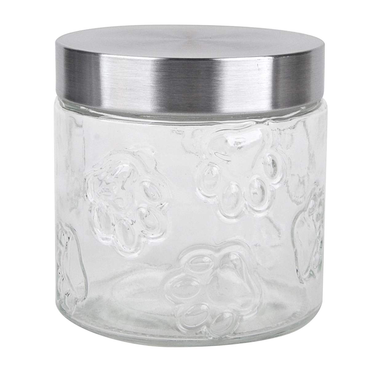 At Home Maxwell Clear Glass Pet Canister Small