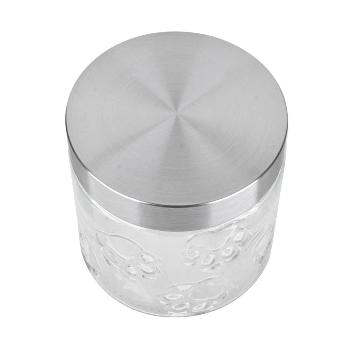 At Home Maxwell Clear Glass Pet Canister Small