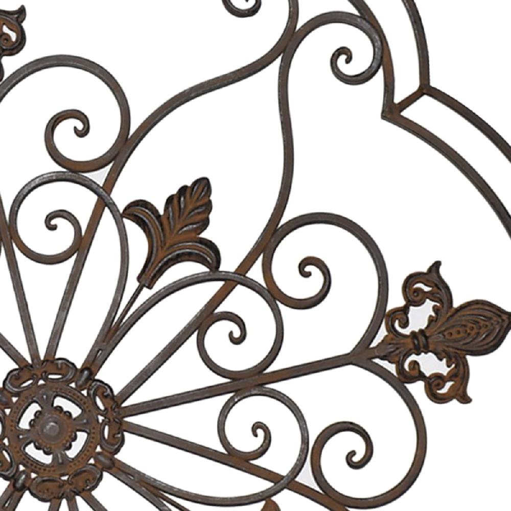 At Home Medallion Iron Outdoor Wall Decor 35"