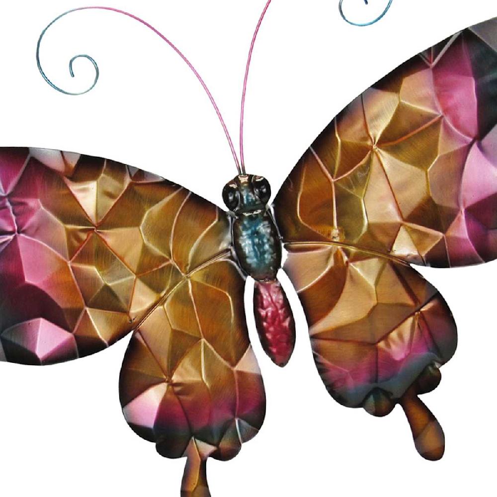 At Home Metal Bronzed Butterfly Wall Decor 33"